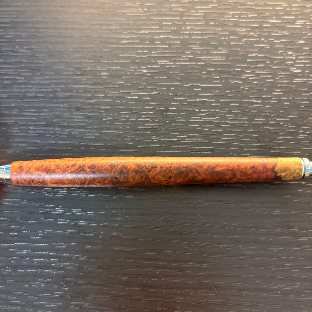 工房楔　シャープペンシル　花梨瘤（一部紅白）