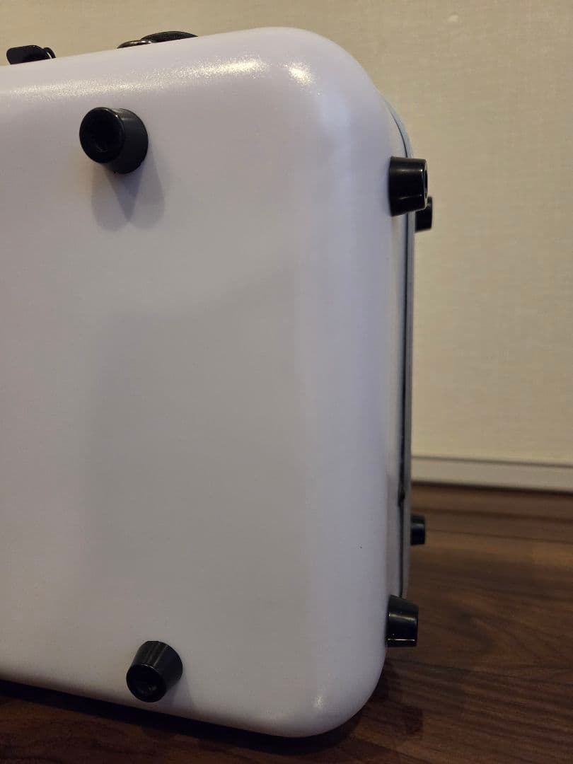 バイオリンケース　ポリカーボネート　ホワイトビスケット　スクエア型　オブロング