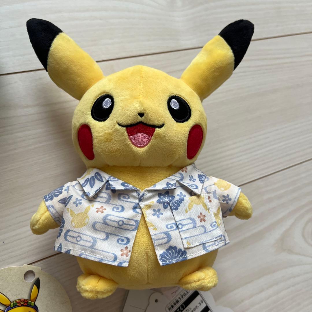 そらとぶピカチュウプロジェクト 沖縄 ピカチュウ　ぬいぐるみマスコットセット