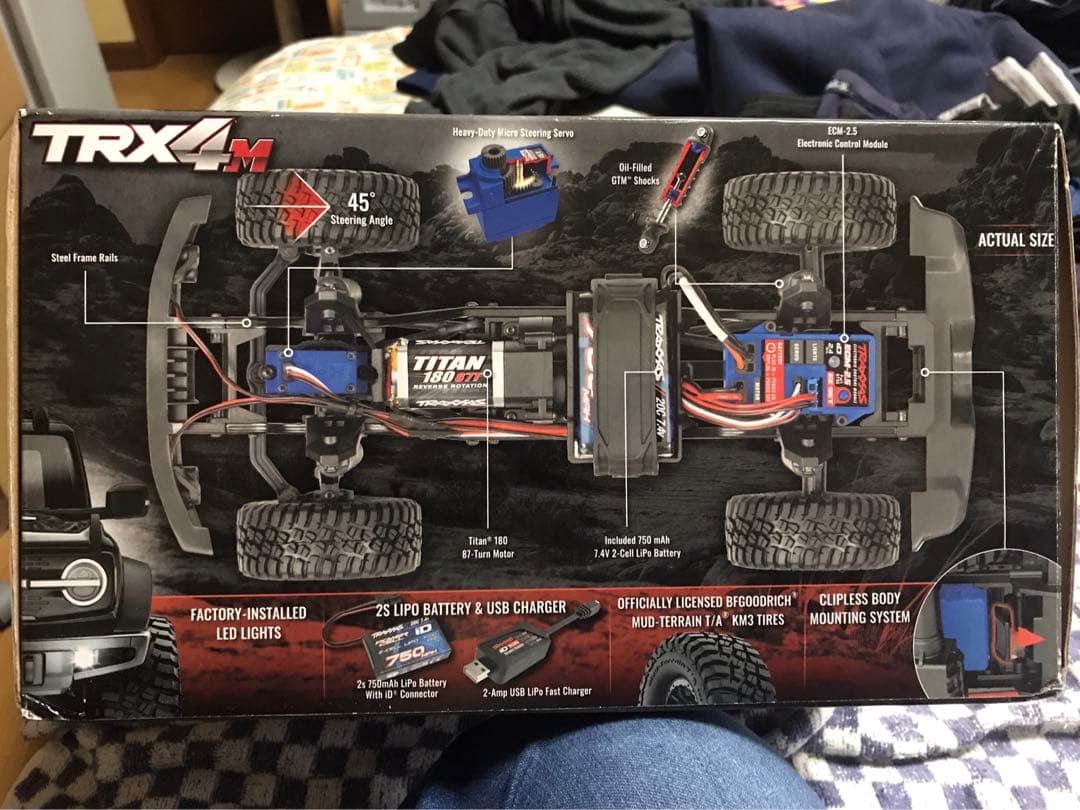 トラクサス　1/18　TRX4M　ブロンコ　 97074クローラー-1 レッド