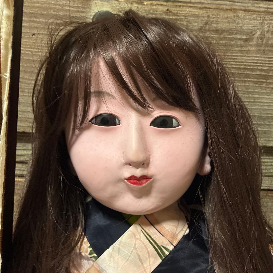 市松人形 大きな男の子　銘あり　真光齋