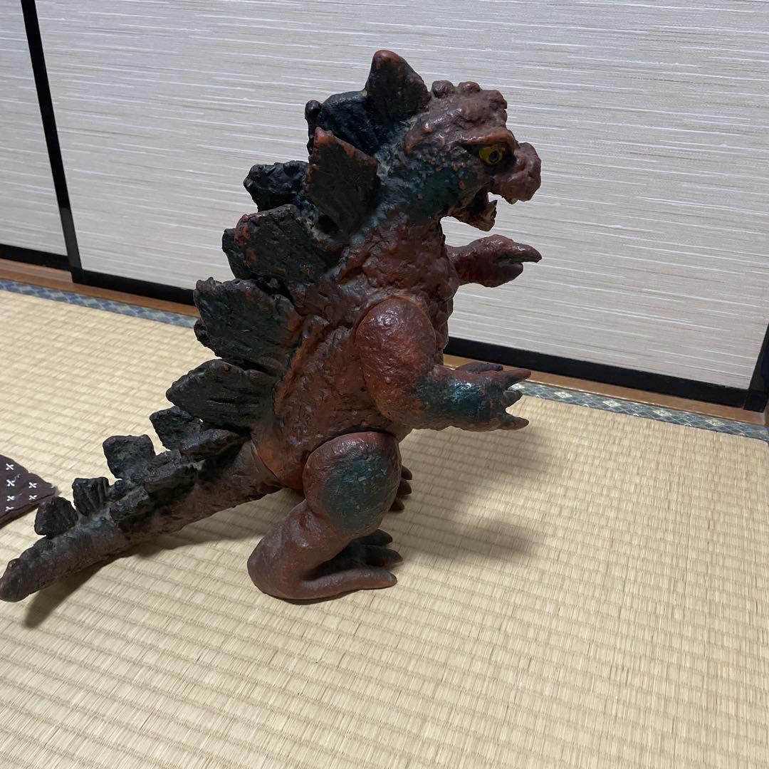 マルサン　1970年製　ジャンク品特大キングゴジラ　灰色成型　ソフビ　38cm