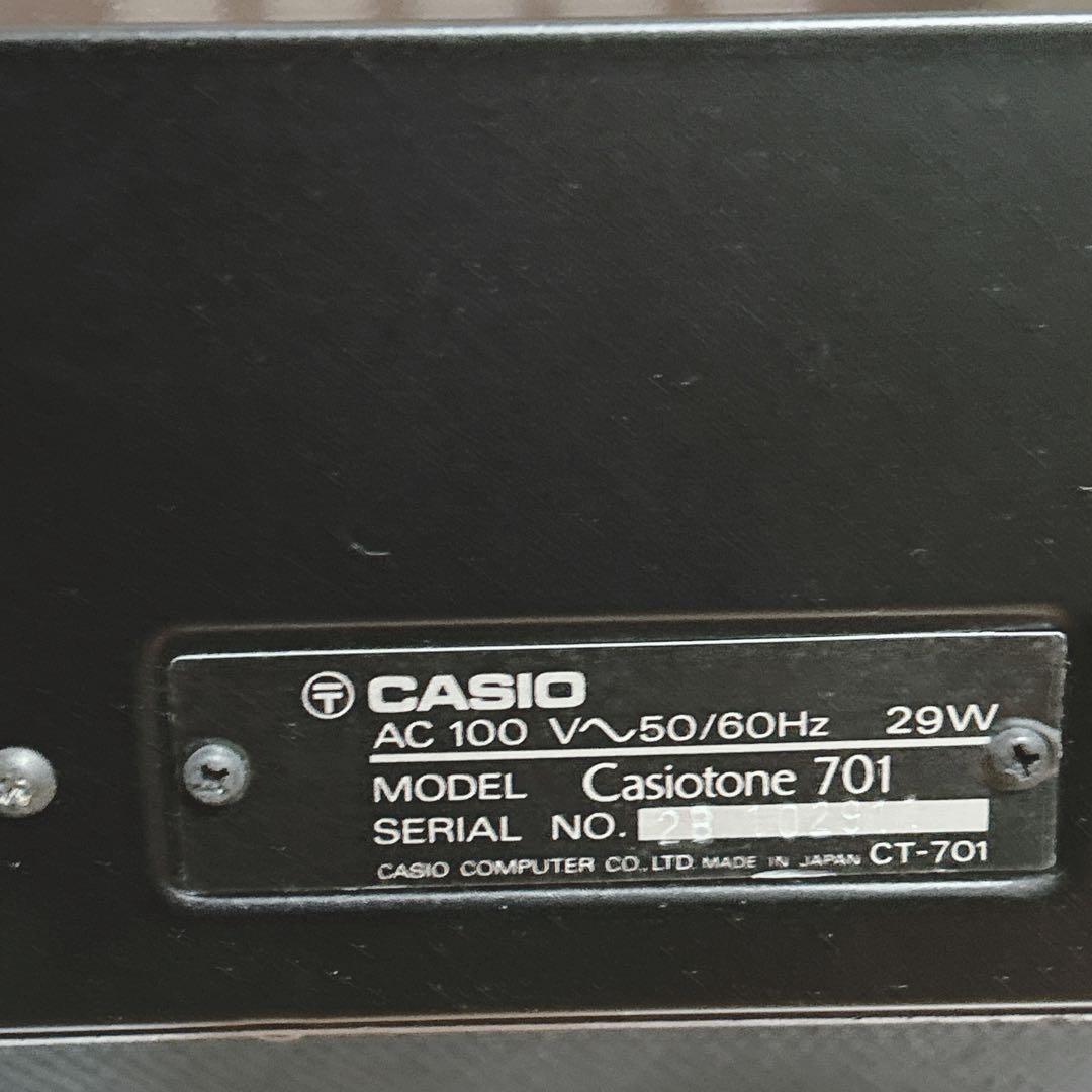 【動作OK】　CASIO Casiotone701 電子ピアノ　ビンテージ