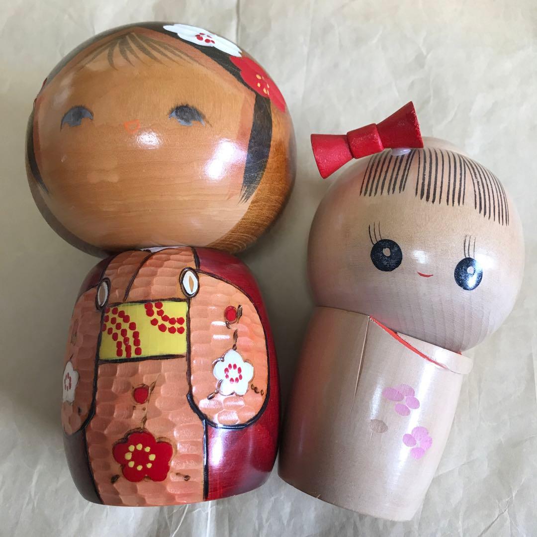 [タイムセール]こけしセット民芸品　置物　日本　人形伝統工芸品インテリア こけし
