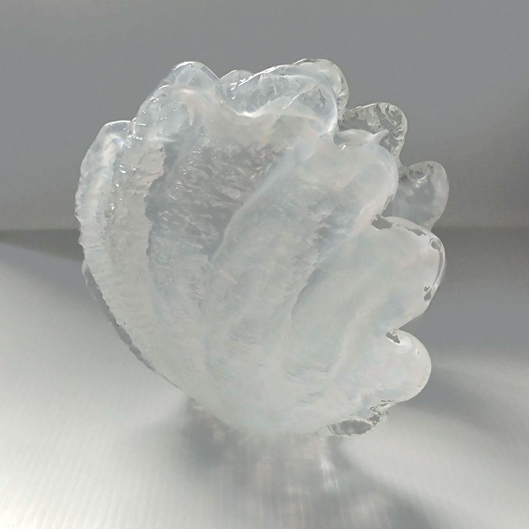 希少 アンティーク 岩田藤七 岩田工芸硝子 ガラス オブジェ 置物 シェル 貝