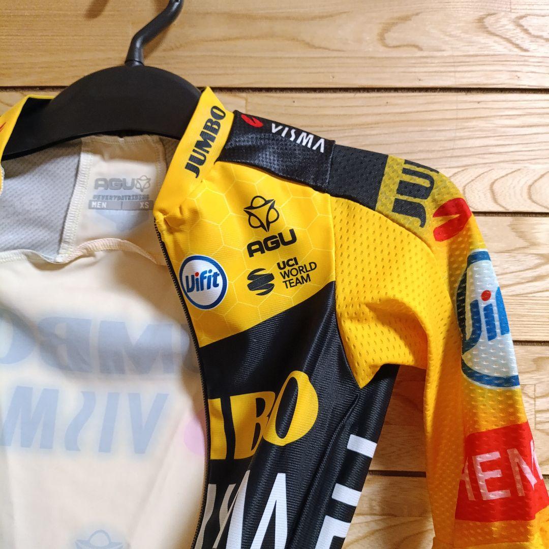 支給品　Jumbo visma　スキンスーツ　AGU　サイクルジャージ　ユンボ