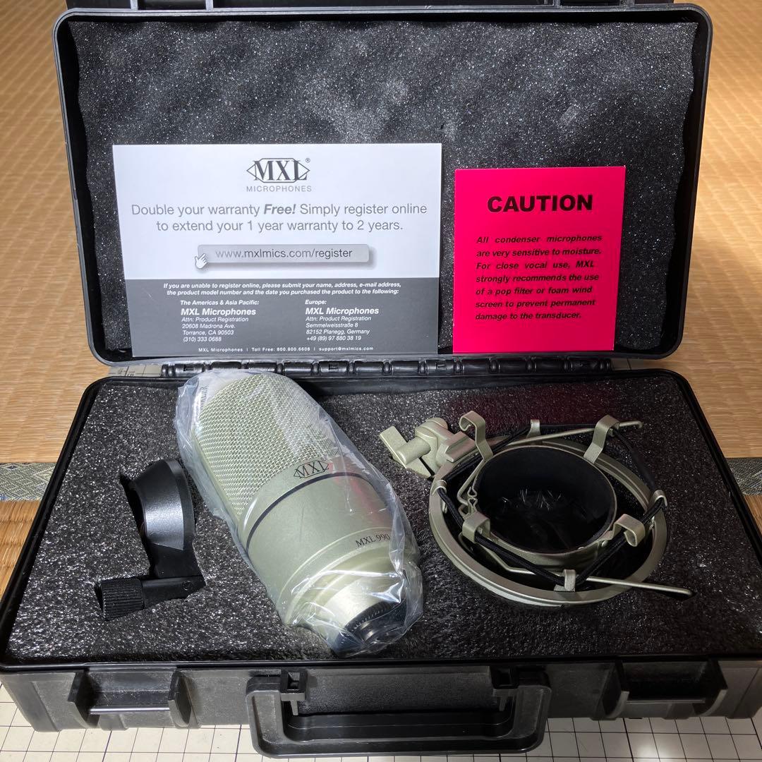 MXL 990 コンデンサーマイク レコーディングキット