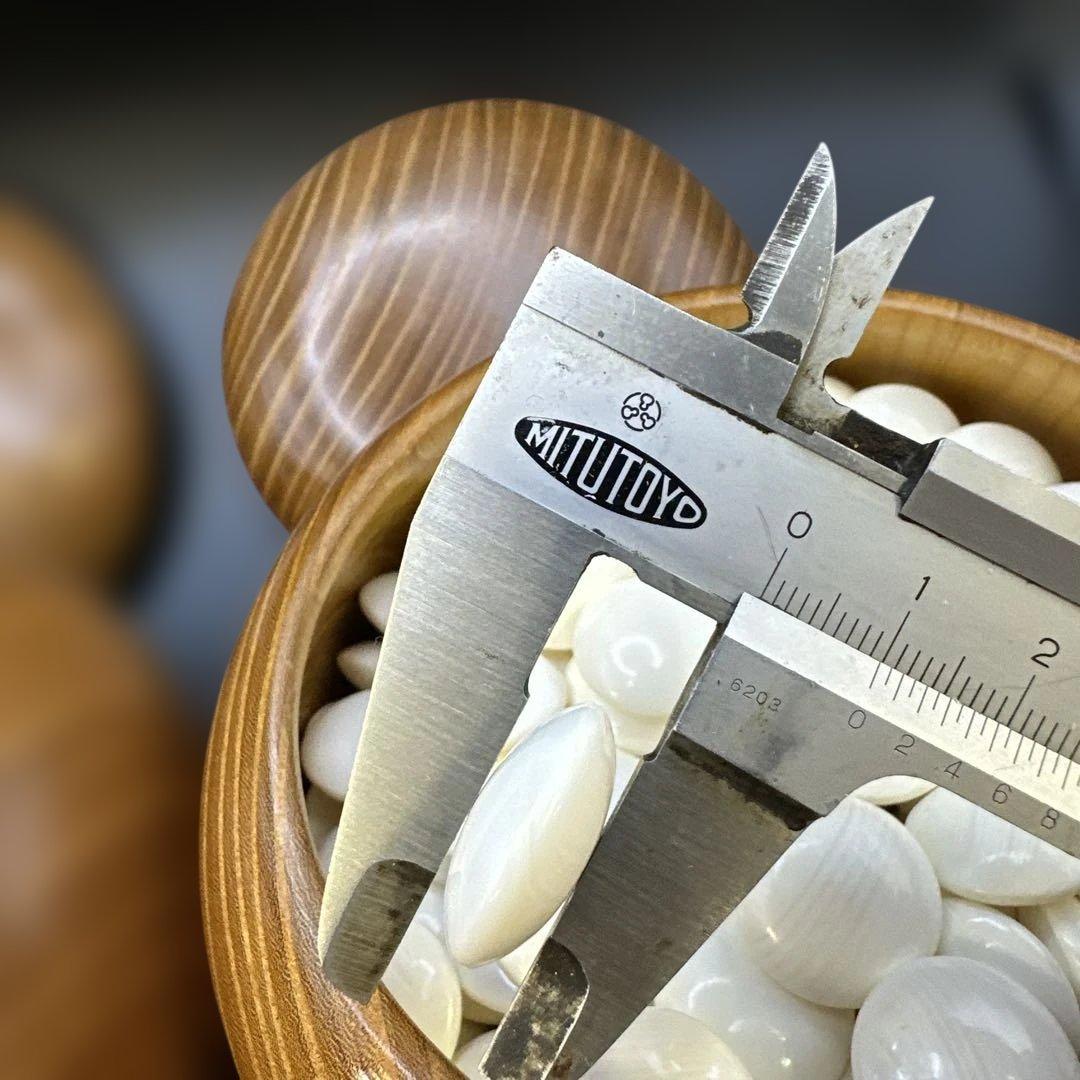 棋子，【碁石セット】囲碁 蛤 貝 木製 趣味 遊び　木箱入り