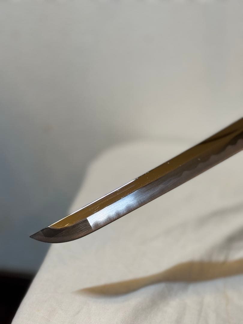 軍刀革鞘付き竹刀日本刀模造刀日本軍指揮官刀全長106cm