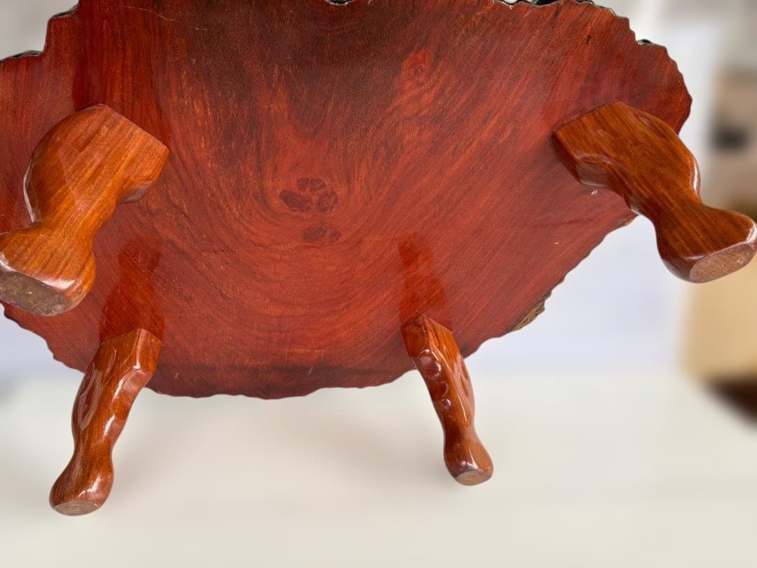 花梨　 一枚板 座卓 唐木系 無垢 天然木　ローテーブル　和家具 01d145