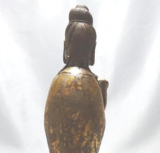 コレクター収集品　タイ王国　銅像　観世音菩薩立像