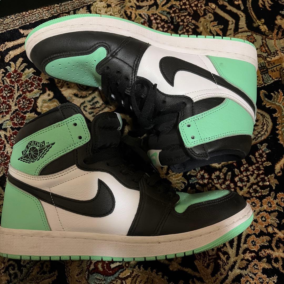 エアジョーダン ハイカット シューズ ブラック/ミント