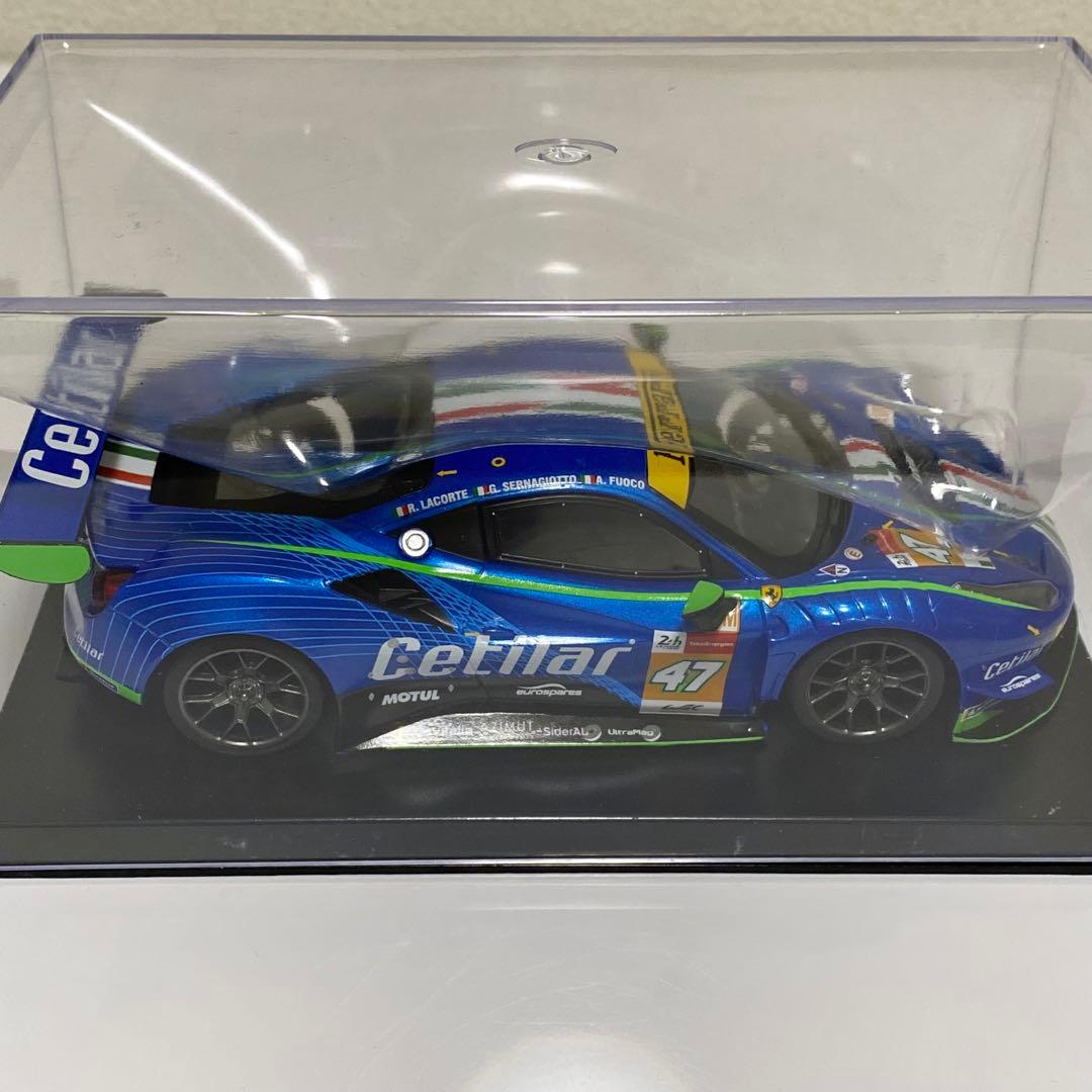 GLレーシング製 ミニッツボディ フェラーリ 488GT3 ブルー