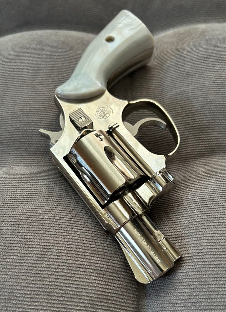 【タナカ】S&W M36 チーフ トラビスモデル ニッケルフィニッシュ ガスガス