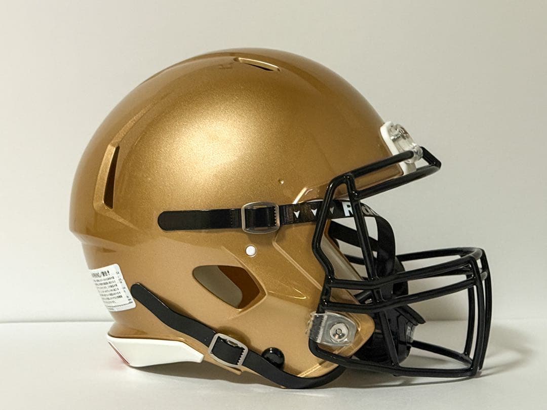 【新品未使用】 アメフト Riddell ヘルメット ゴールド Sサイズ