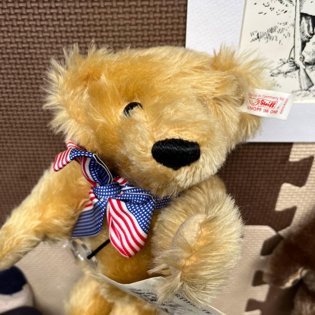 シュタイフ ルーズベルト大統領＆ベア　テディベア　色紙セット