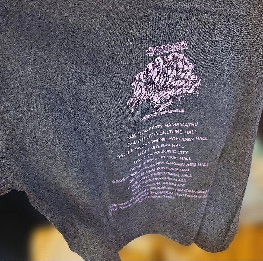 CHANMINA★エリアオブダイアモンド★ブラックTシャツ L サイズ