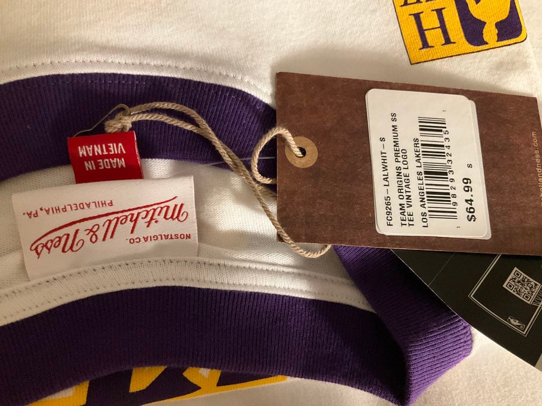 NBA LAKERS 八村塁レイカーズ両面プリントT新品USA Sサイズ