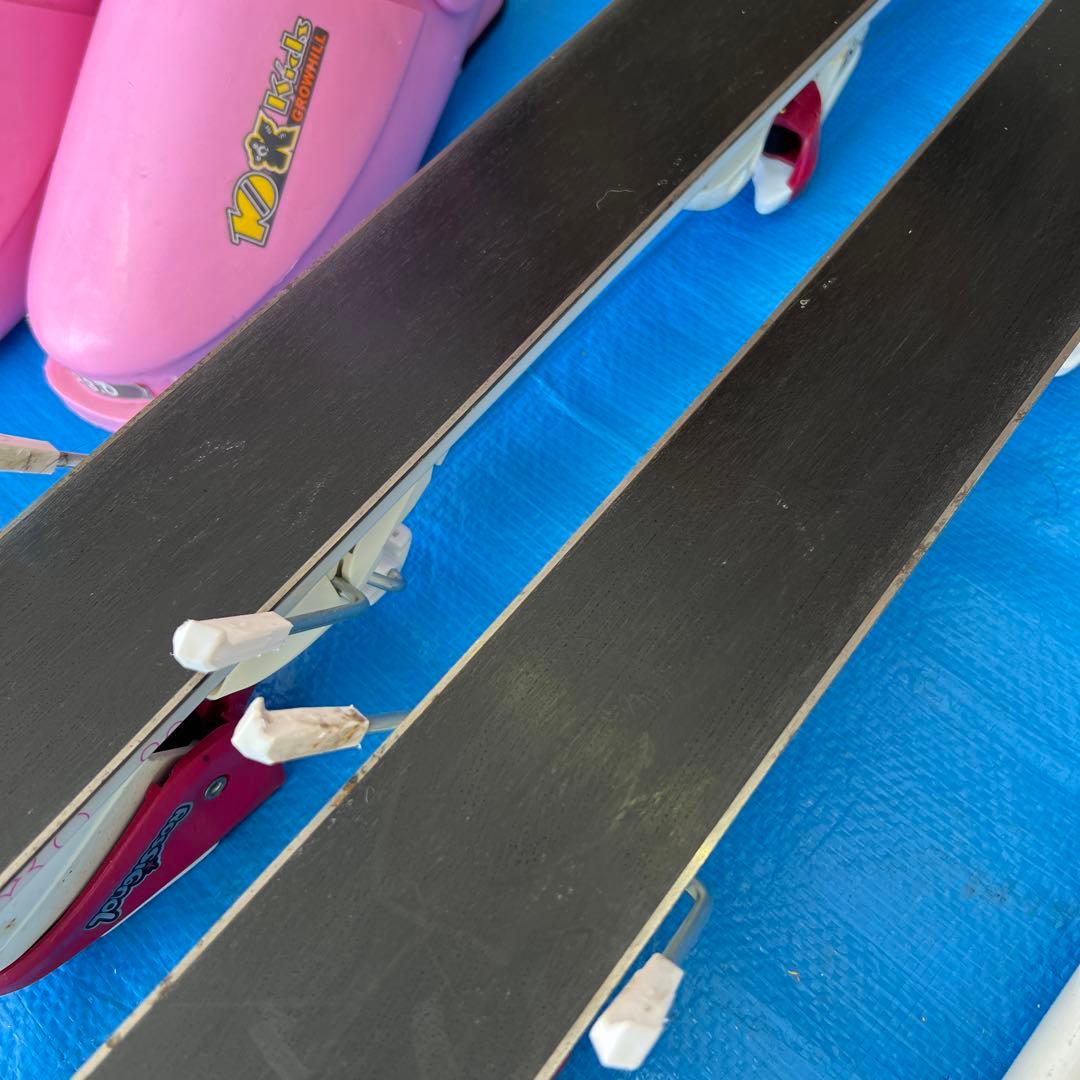 スキー板 ストック 靴 3点セット 130cm 23cm