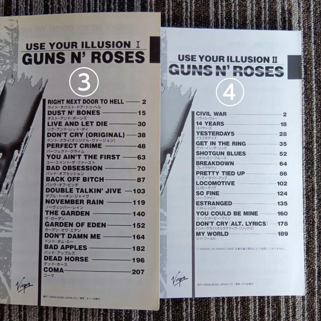 ガンズ・アンド・ローゼズ 楽譜 GUNS N' ROSES スコア
