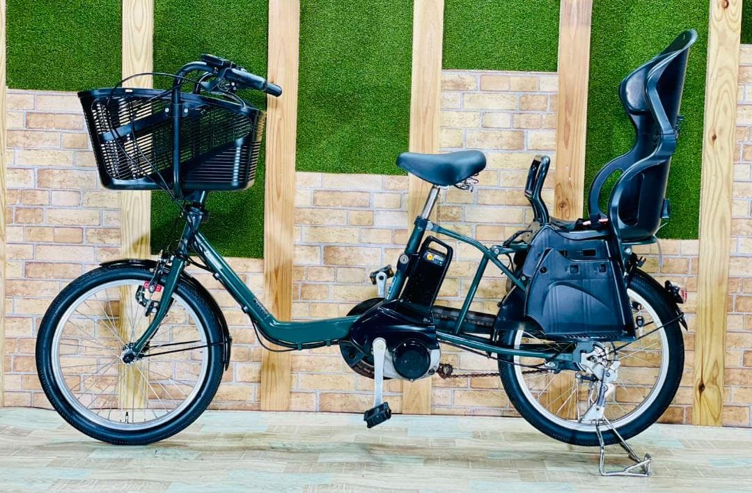 パナソニック No1 グリーン　ギュット　子供乗せ電動アシスト自転車 H1571