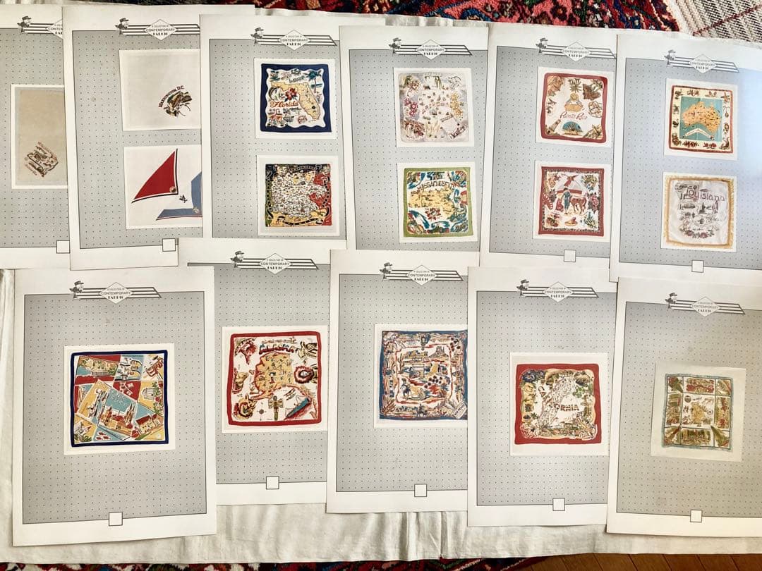 ビンテージスカ-フ写真集資料(7種類102カット77ぺ-ジ+2ペ-ジ)