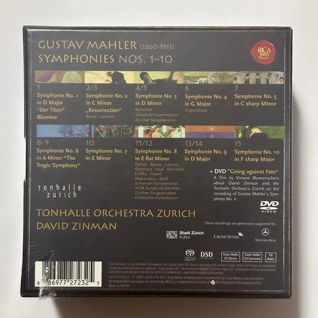 マーラー交響曲全集 ジンマン チューリヒ・トーンハレ管 15SACD＋DVD