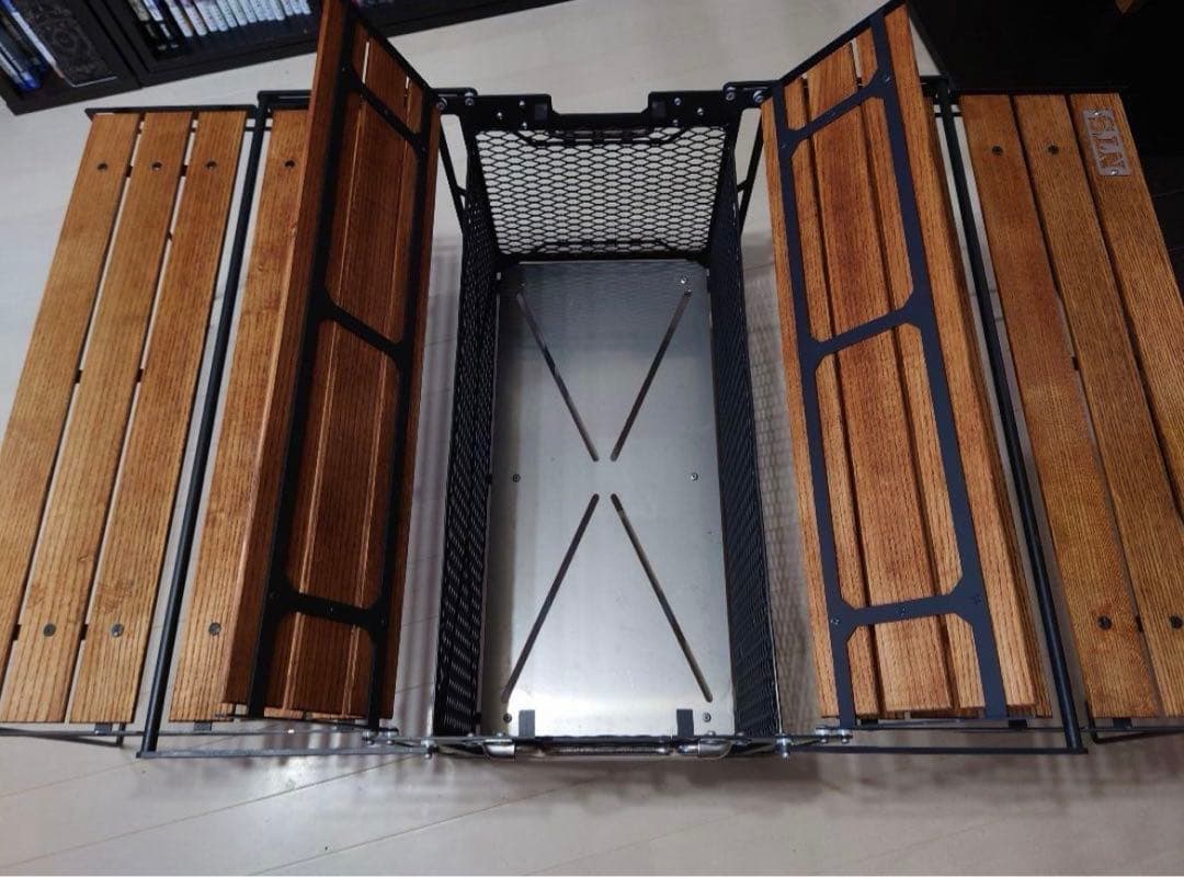 ネイチャートーンズ　サイドアップボックス＆テーブルDX アウトドア　ローテーブル