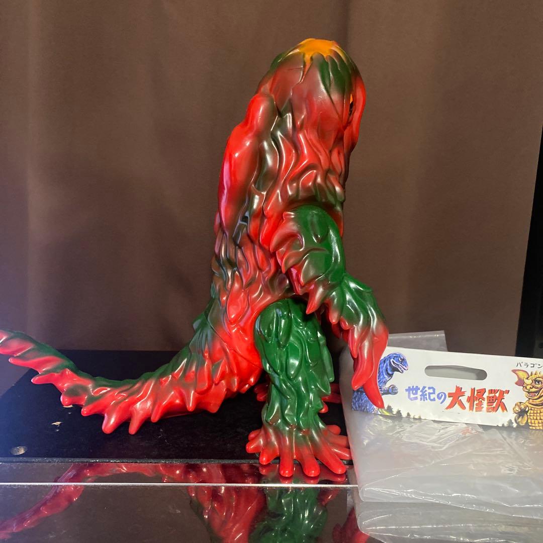 マルサン　袋ヘッダー付　ヘドラ450 昭和赤成型版　ソフビ　ブルマァク　開封品