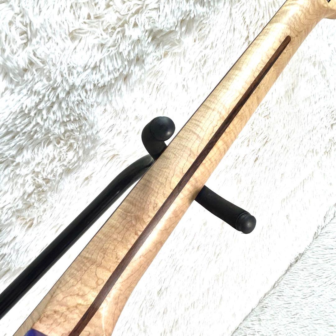 【美品激虎ネック】Squier Fender Mustang メタリックブルー