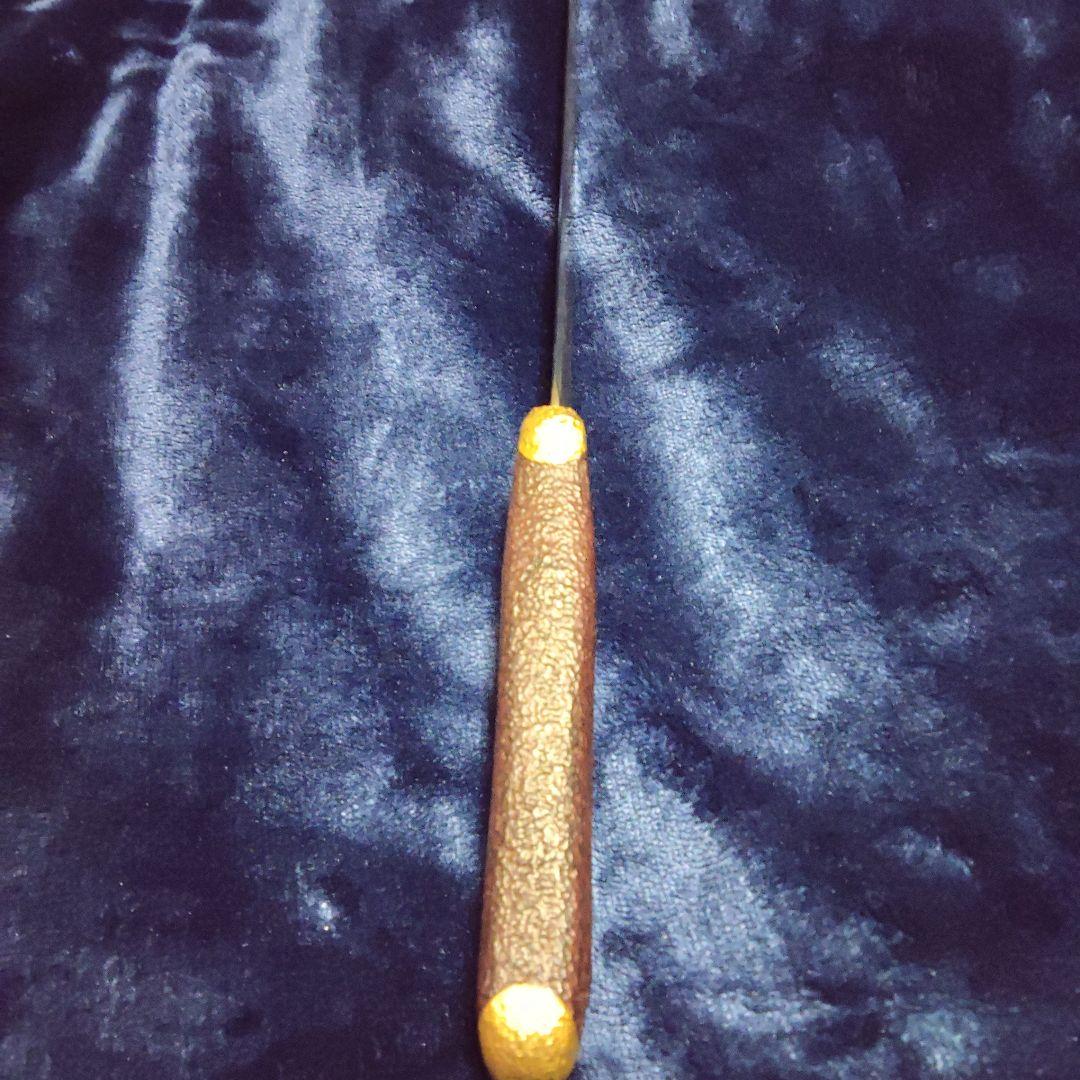 (1月10日までの限定お値下げ中)昭和初期頃　刀匠作　無銘　狩猟小刀　玉鋼