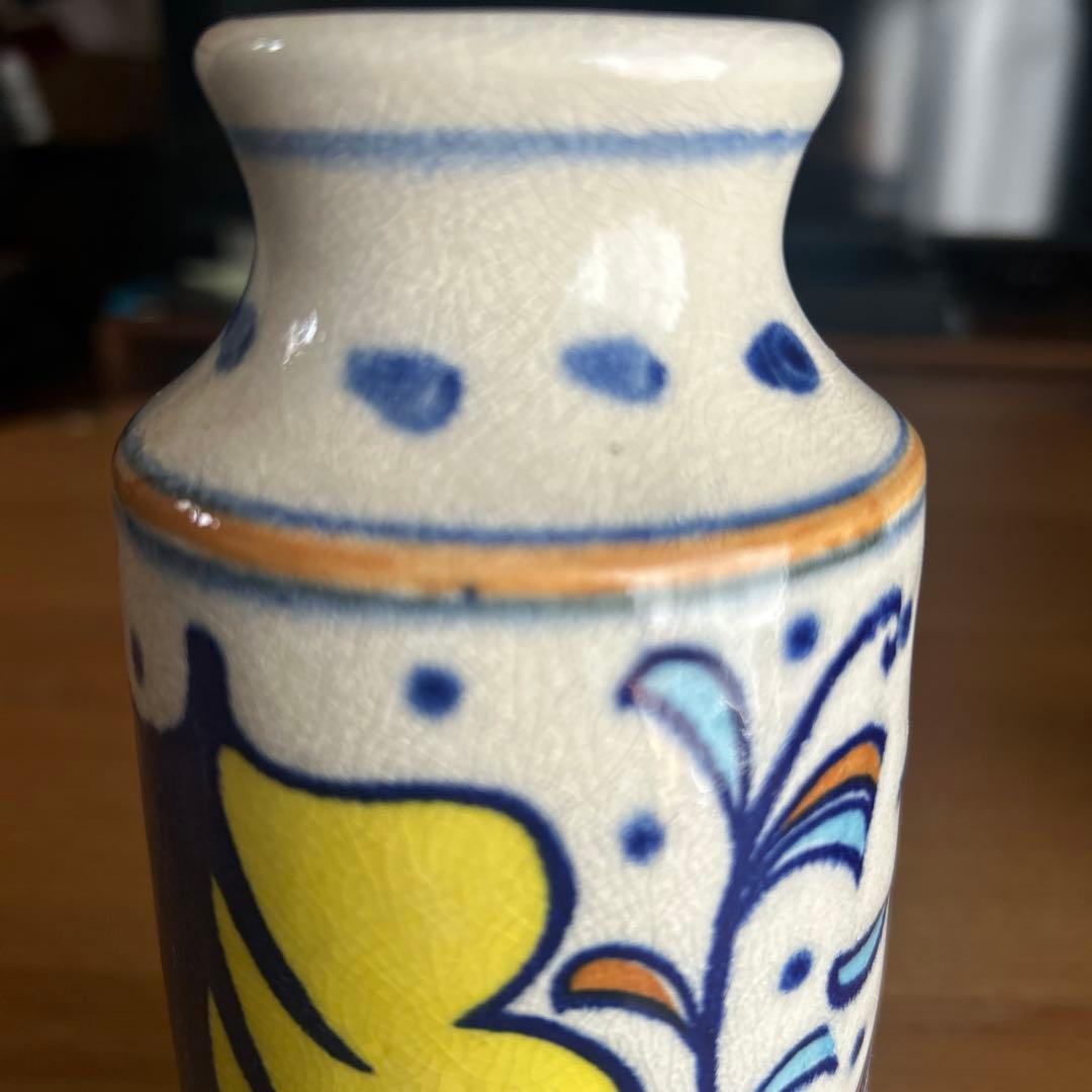 【阿蘭陀】　オランダ写し　急須　蓋置　杓立　 タバコの葉　唐草模様　時代