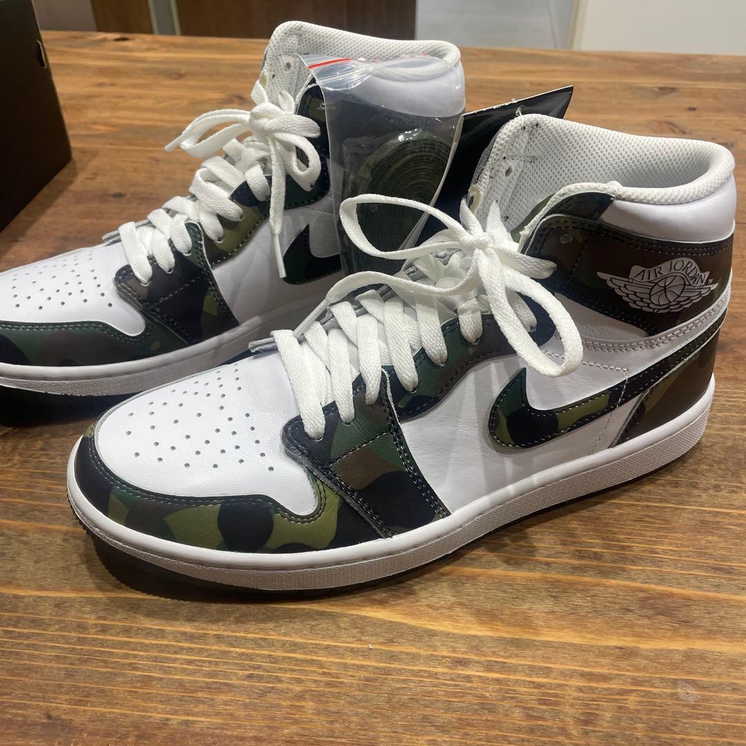 シューズ(男性用) Nike Air Jordan 1 High Golf Camo/White