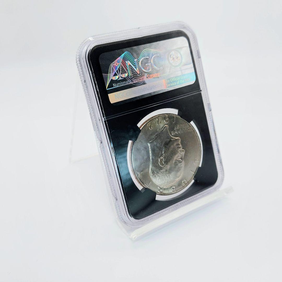 1972年 アイゼンハワー1ドル☆サイン入り☆NGC鑑定品