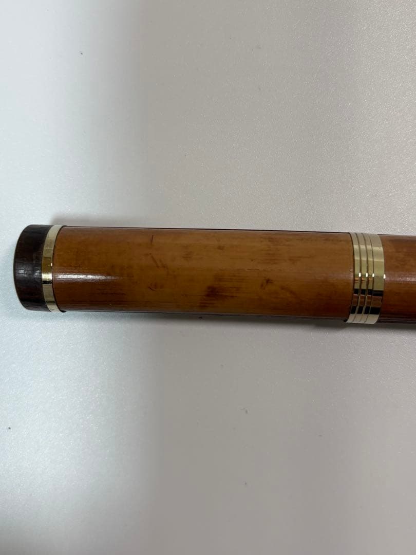 【稀少】セーラー万年筆 長原宣義 ペン先 21K 煤竹 純金プレート 竹取物語