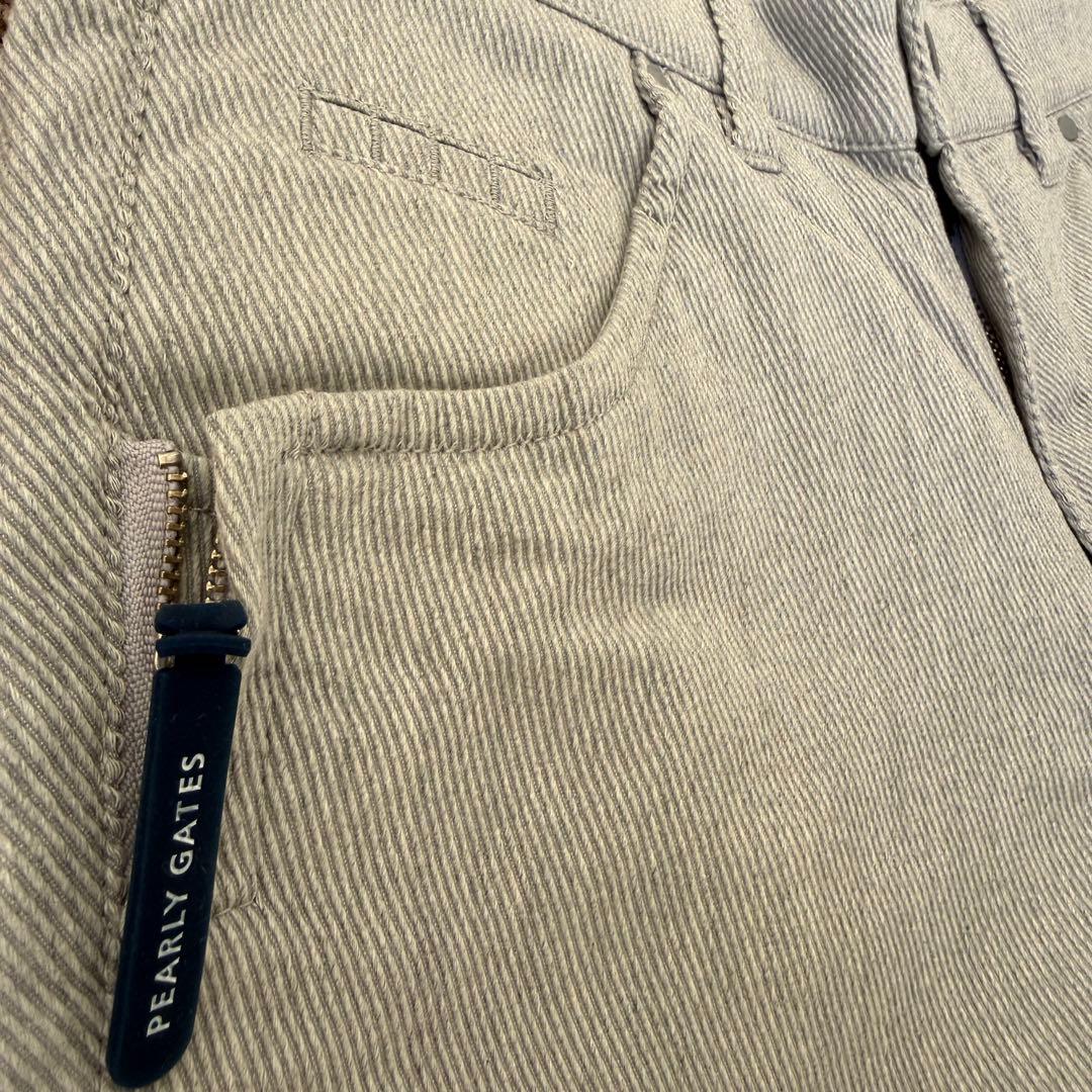 現行モデル　パーリーゲイツ　パンツ　S〜M相当　グレー　美品　コットン素材　3
