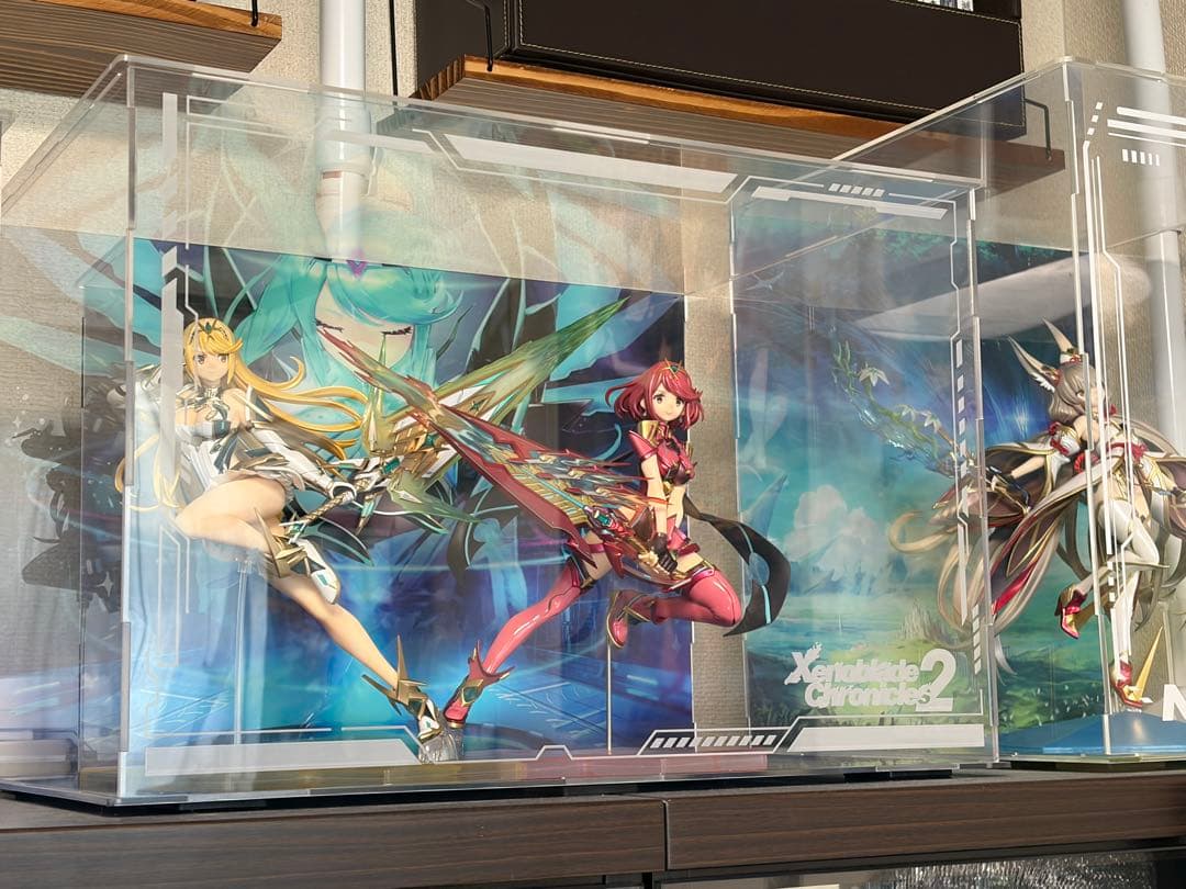 ゼノブレイド2 ヒカリ & ホムラ & 特注フィギュア ケース セット