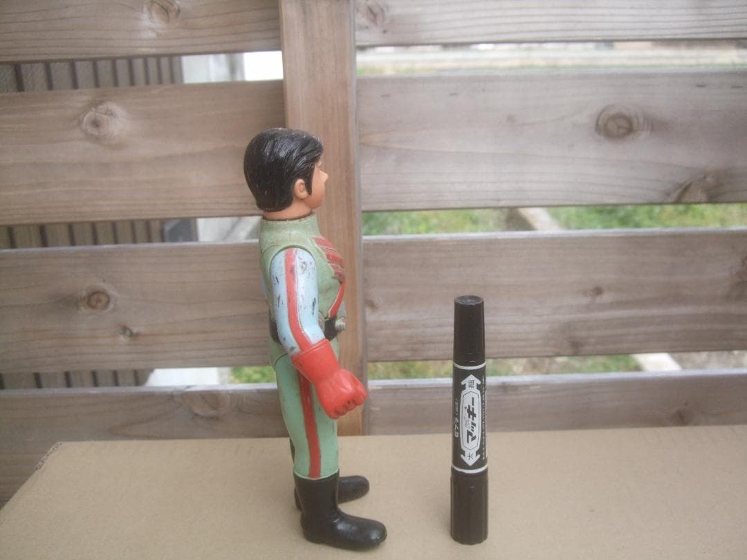 当時物★ポピー 仮面ライダーX ソフビ ・マスク欠品・割れあり