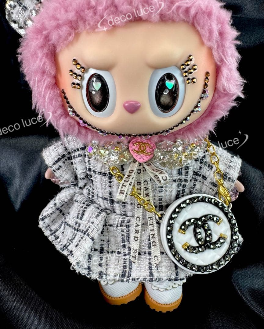 デコレーション スワロフスキー ラブブ マカロン ライチベリー Macaron