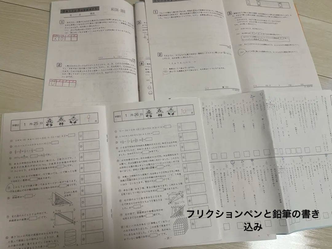 サピックス2025受験組6年生テキストフルセット。四教科解答解説付き。副教材付き
