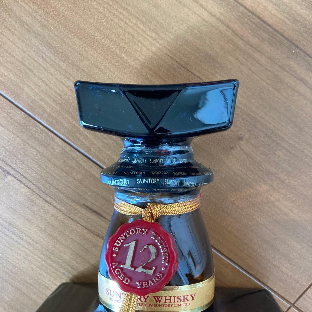 サントリーウイスキー　ローヤル12年　亥歳　2007年　幸運　縁起物　干支ラベル
