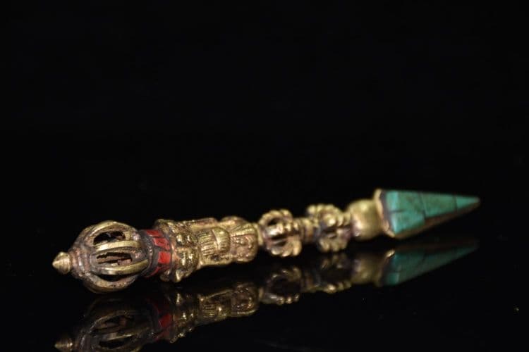 密教法器 空行母法器 降金剛尖 金剛杵 鎮宅辟邪 開運風水 招財 置物 工芸品