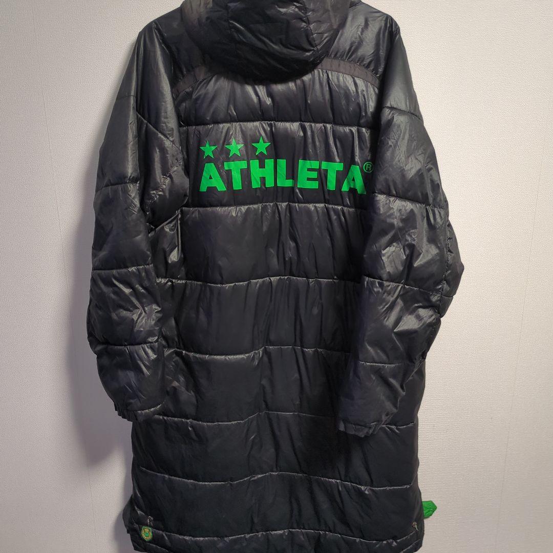訳アリ　ATHLETA　ベンチコート　VERDY　ヴェルディ　スポンサー　中綿
