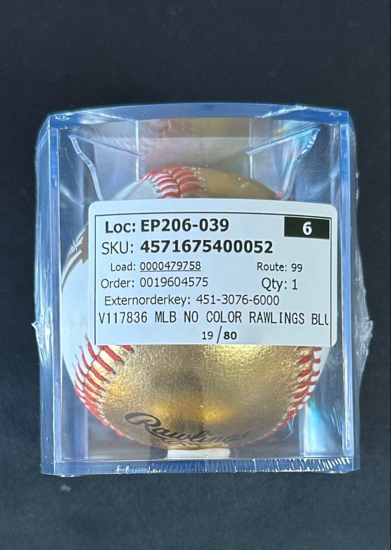 MLB公式 2025 ドジャース 世界一記念ボール ゴールド