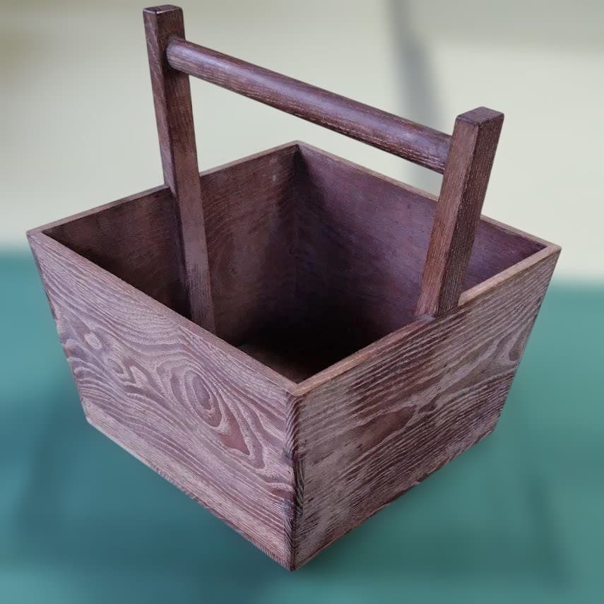 茶道具　炭取り箱　箱炭斗　炭入れ