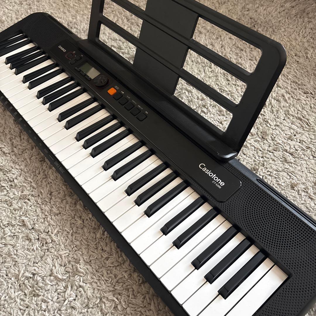 カシオ 電子キーボード Casiotone (CT-S200BKブラック)