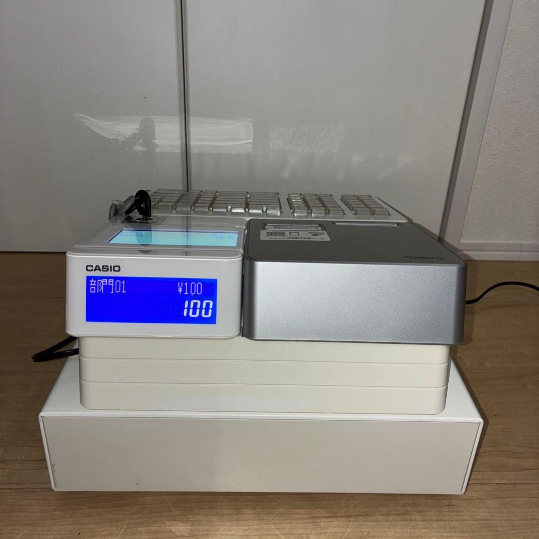 美品　動作ok 迅速配送！　CASIO　レジスター SR-S4000-20SWE