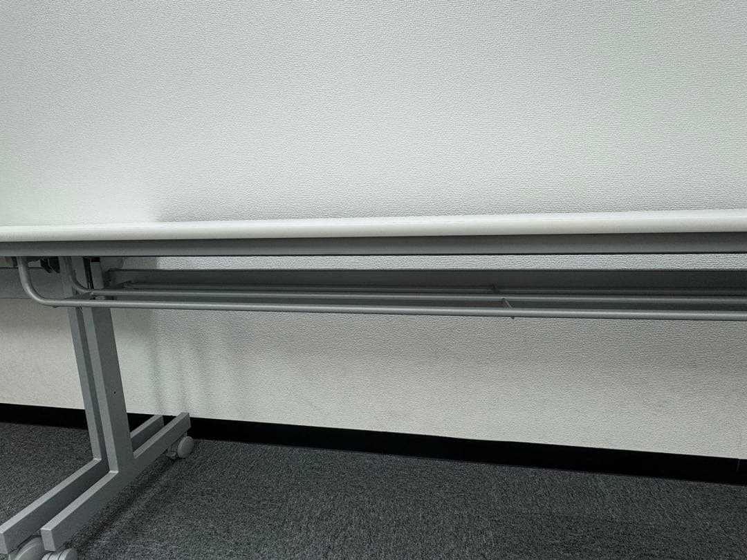 オフィステーブル ホワイト キャスター付き 180cm 3台セット