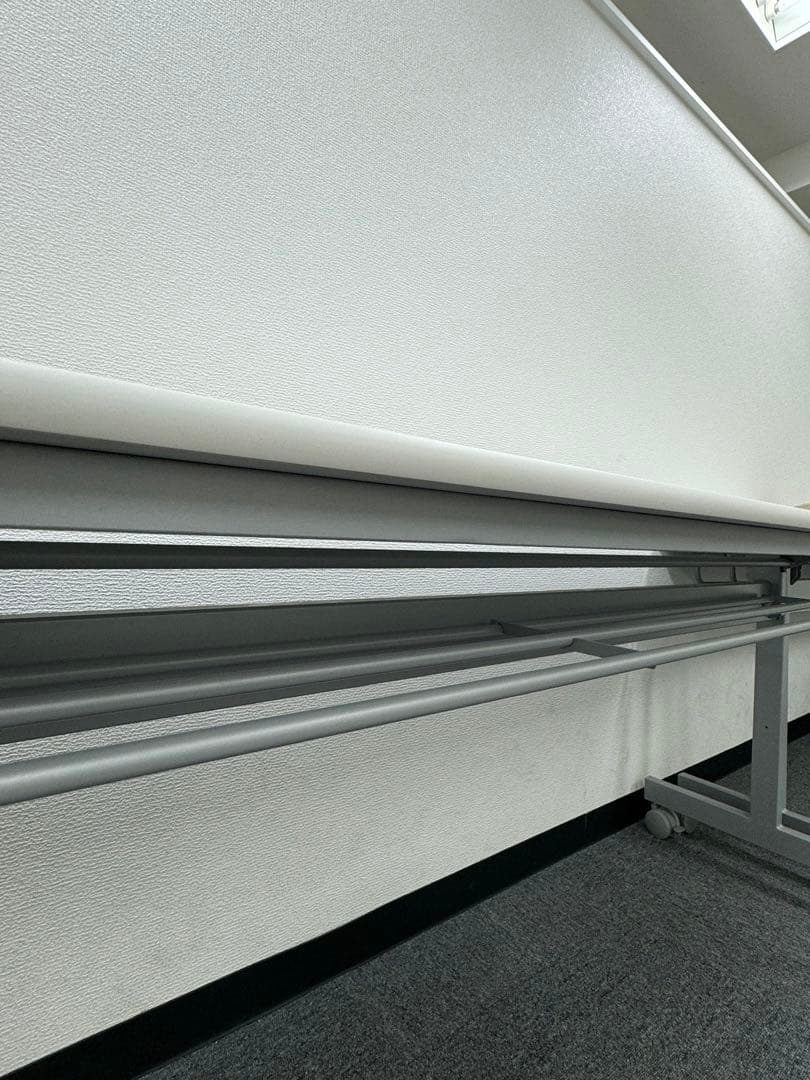 オフィステーブル ホワイト キャスター付き 180cm 3台セット