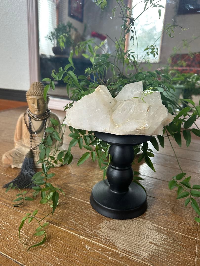 【水晶クラスター】1.2キロの迫力のクリスタル！浄化　魔除け　御守り